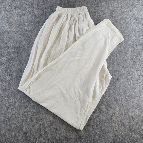International Male Other - Vintage International Male XXL Harem Pants Ivory Drop Crotch 100% Cotton USA